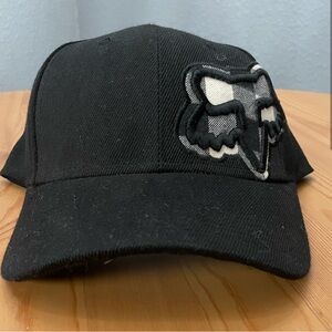 Fox Racing hat black plaid one size fits most black